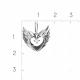 Серебряная подвеска Platina 03-3573-00-401-0200 с фианитом