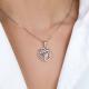 Серебряная подвеска Platina 03-3574-00-401-0200 с фианитом