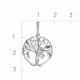 Серебряная подвеска Platina 03-3574-00-401-0200 с фианитом