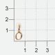 Подвеска-буква из золочёного серебра О АЛЬКОР с бриллиантом 03-3576/000Б-06