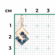 Золотая подвеска Platina 03-3589-01-201-1110 с топазом
