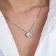 Серебряная подвеска Platina 03-3636-00-401-0200 с фианитом