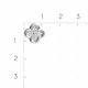 Серебряная подвеска Platina 03-3636-00-401-0200 с фианитом