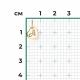 Золотая подвеска-буква А Platina 03-3658-А-000-1110