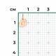 Золотая подвеска буква С Platina 03-3658-С-000-1110