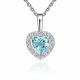 Серебряная подвеска Platina 03-3729-00-207-0200 с топазом и фианитом