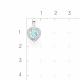 Серебряная подвеска Platina 03-3729-00-207-0200 с топазом и фианитом