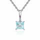 Серебряная подвеска Platina 03-3730-00-207-0200 с топазом и фианитом