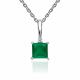 Серебряная подвеска Platina 03-3730-00-275-0200 с фианитом и халцедоном
