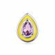 Серебряная подвеска АЛЬКОР 03-3898/00АМ-00 с аметистом и эмалью