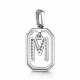 Серебряная подвеска АЛЬКОР 03-4380/00КЦ-00 с фианитом