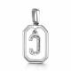 Серебряная подвеска-буква С АЛЬКОР с фианитом 03-4381/00КЦ-00