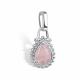 Серебряная подвеска АЛЬКОР 03-4413/00РК-00 с кварцем