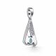 Серебряная подвеска АЛЬКОР 03-4723/00ТБ-00 с топазом и фианитом