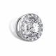 Серебряная подвеска АЛЬКОР 03-5192/000М-00 с фианитом и муассанитом