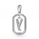 Серебряная подвеска-буква У АЛЬКОР с фианитом 03-5378/00КЦ-00