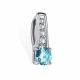Серебряная подвеска АЛЬКОР 03-5910/003М-00 с фианитом и муассанитом