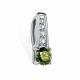 Серебряная подвеска АЛЬКОР 03-5910/004М-00 с фианитом и муассанитом