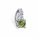 Серебряная подвеска АЛЬКОР 03-5911/004М-00 с фианитом и муассанитом