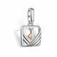 Серебряная подвеска АЛЬКОР с золотой накладкой и бриллиантом 03-5946/000Б-00