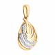 Золотая подвеска SOKOLOV 036867 с фианитом