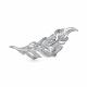Серебряная брошь АЛЬКОР 04-2298/00КЦ-00 с фианитом