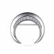 Серебряная брошь АЛЬКОР 04-3082/00КЦ-00 с фианитом