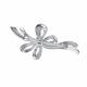Серебряная брошь АЛЬКОР 04-3605/00АГ-00 с фианитом и агатом