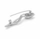 Серебряная брошь АЛЬКОР 04-4055/00КЦ-00 с фианитом