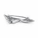 Серебряная брошь АЛЬКОР 04-5162/00КЦ-00 с фианитом