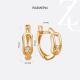 Золотые серьги Золотые узоры 04-52-1249-00 с фианитом и цирконием