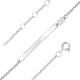 Серебряный браслет АЛЬКОР 05-1493/00КЦ-00 с фианитом