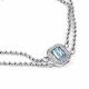 Серебряный браслет АЛЬКОР 05-5029/00ТБ-00 с топазом и фианитом
