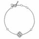 Серебряный браслет АЛЬКОР 05-5710/000Б-00 с бриллиантом