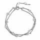Серебряный браслет АЛЬКОР 05-5923/00КЦ-00 с фианитом