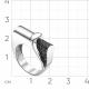 Кольцо из белого золота Мастер Бриллиант 05M1-107-053 с чёрным бриллиантом