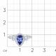 Кольцо из белого золота Мастер Бриллиант 05M1-207365-00-31 с бриллиантом и танзанитом