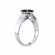 Кольцо из белого золота Мастер Бриллиант 05M1-207480-00-02 с сапфиром