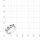 Кольцо из белого золота Мастер Бриллиант 05M1-208662-00-02 с бриллиантом и сапфиром