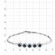 Браслет из белого золота Мастер Бриллиант 05M10-220440-00-02 с бриллиантом и сапфиром