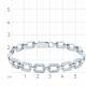 Браслет из белого золота Мастер Бриллиант 05M10-220508-00-00 с бриллиантом
