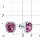 Серьги из белого золота Мастер Бриллиант 05M2-202075-07-45 с бриллиантом и сапфиром