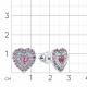Серьги из белого золота Мастер Бриллиант 05M2-202247-00-47 с бриллиантом и сапфиром