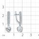 Серьги из белого золота Мастер Бриллиант 05M2-208950-00-00 с бриллиантом