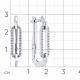 Серьги из белого золота Мастер Бриллиант 05M2-209002-00-00 с бриллиантом
