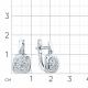 Серьги из белого золота Мастер Бриллиант 05M2-209264-70-00 с бриллиантом