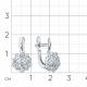 Серьги из белого золота Мастер Бриллиант 05M2-209266-00-00 с бриллиантом