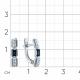Серьги из белого золота Мастер Бриллиант 05M2-209369-00-02 с бриллиантом и сапфиром