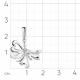 Подвеска из белого золота Мастер Бриллиант 05M3-230048-00-00 с бриллиантом