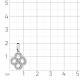 Подвеска из белого золота Мастер Бриллиант 05M3-230062-00-00 с бриллиантом